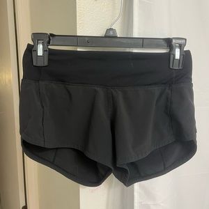 Lululemon black speed ups size 0
